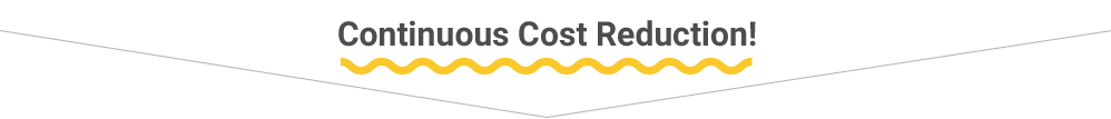 Continuous Cost Reduction!